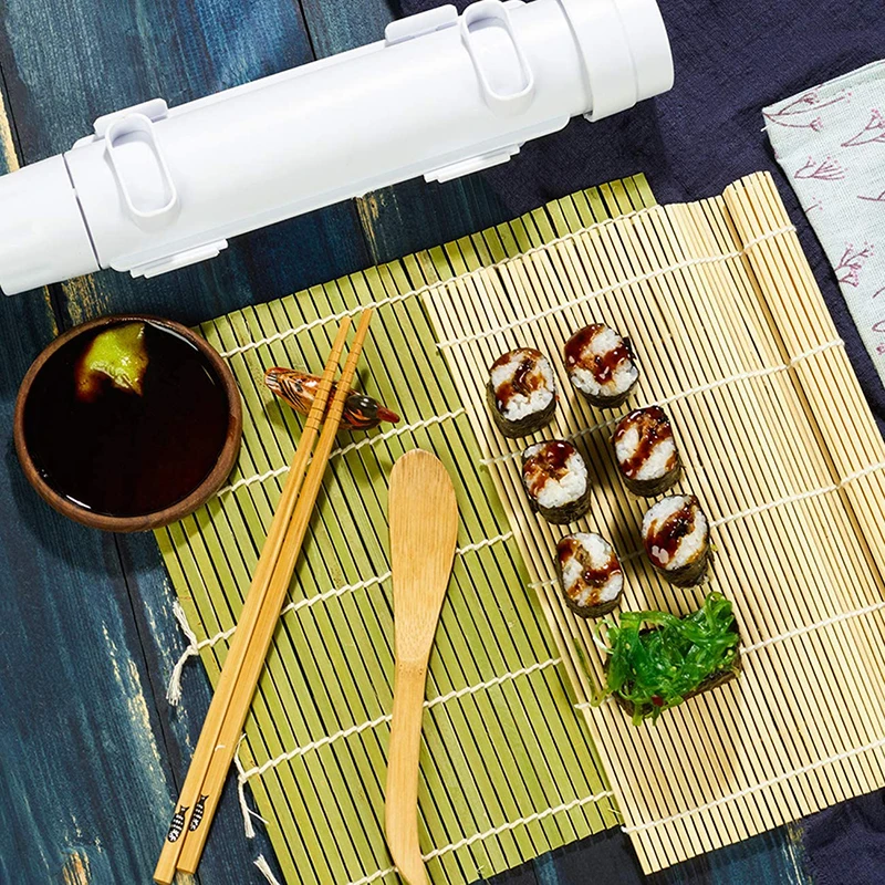  Professional Easy Use Home japanese Plastic Manual DIY Sushi Bamboo Making Serving Kits With