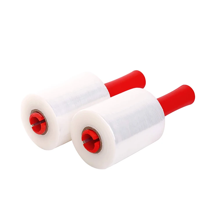 Custom LLDPE Hand Saver Stretch Wrap Plastic Automatic Clear Stretch Film Roll for Food