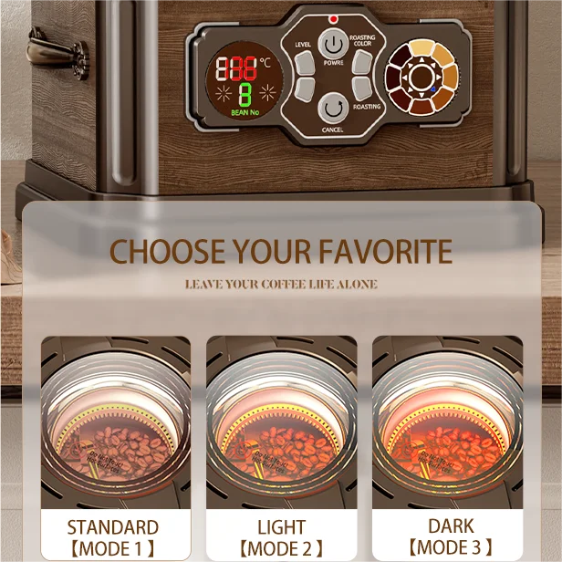 Factory Wholesale 110V Home Coffee Roasting Machines Vintage Household Smokeless Coffe Roaster Noiseless Roaster Coffee Machine