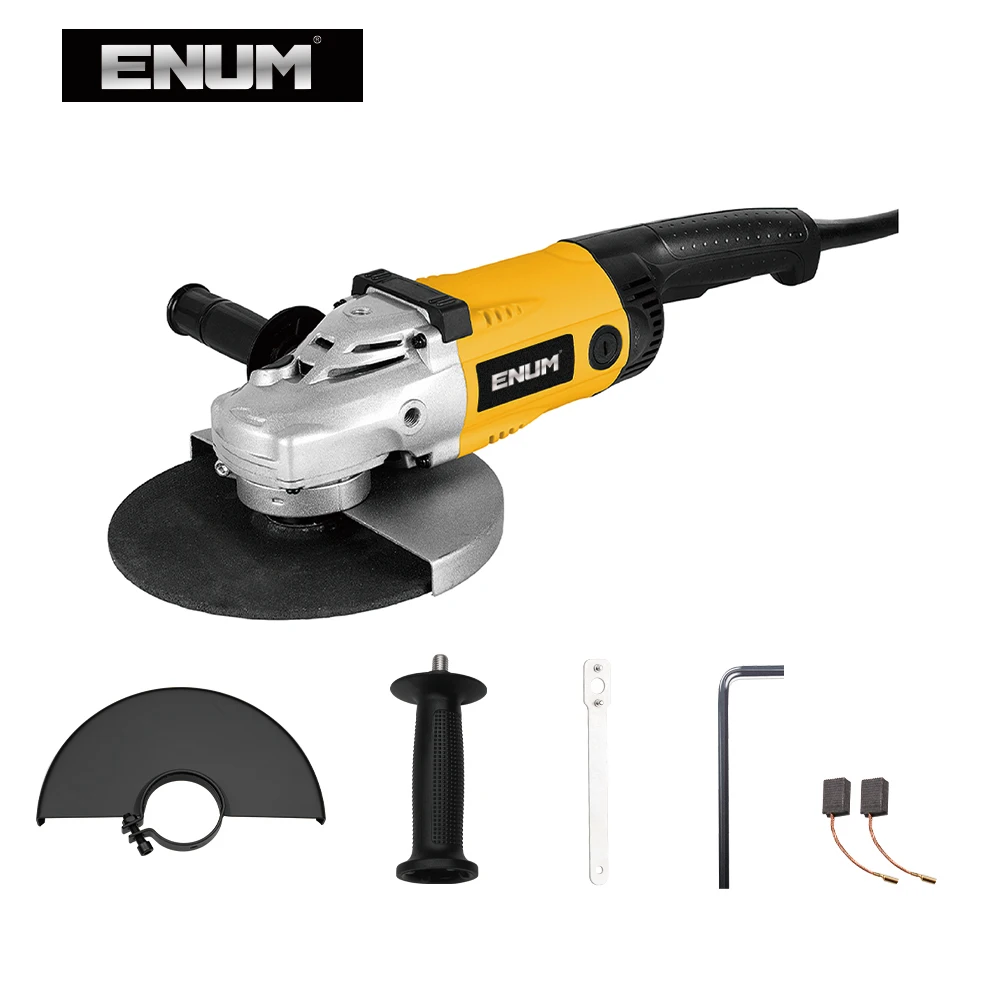 1800W Electric 110V Angle Grinder Slide Switch Type Big Power Industrial Tool for Trigger Polishing & Cutting