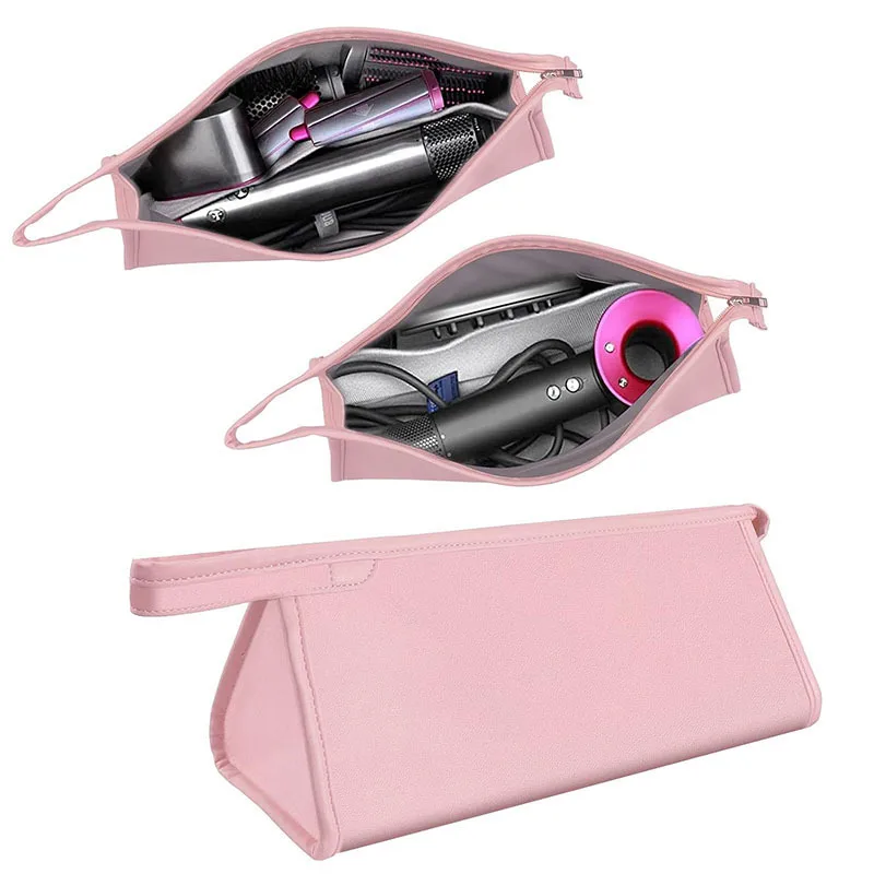 Hair Dryer Storage Bags 600D Oxford Hairdressing Makeup Tools Carry Organizer Portable Hair Style Pouch Pink Cute Travel Bags