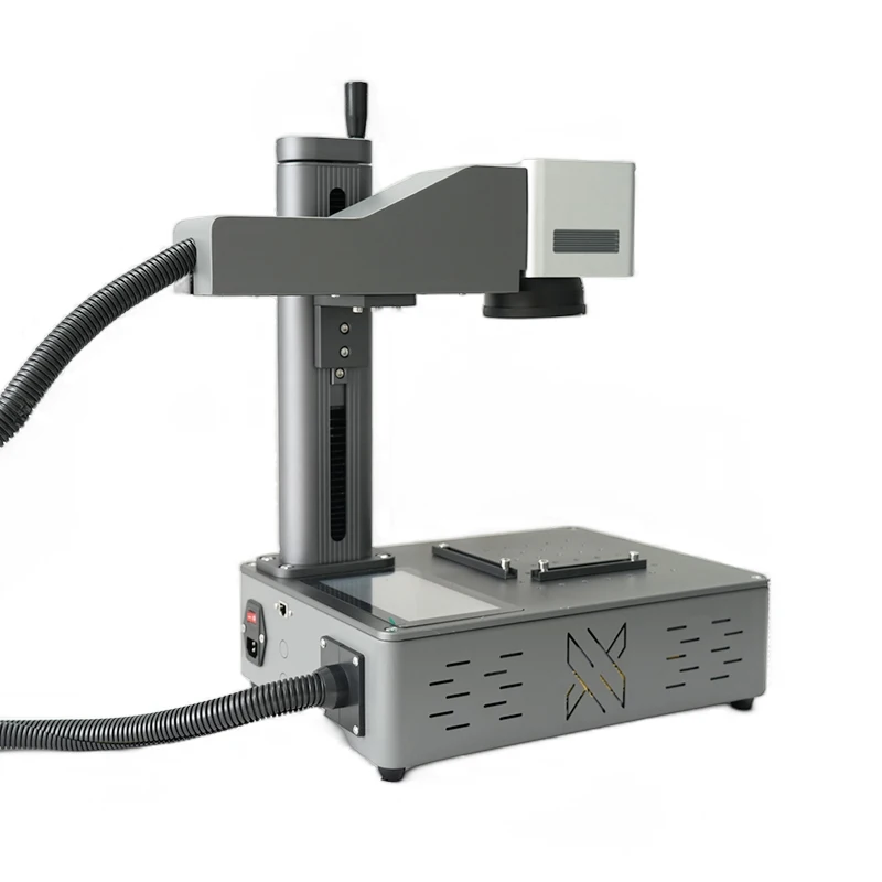 Portable Metal Fiber Laser Engraving Machine 20W/30W Marking Pulsed Operation New Condition for Jewelry Engraving