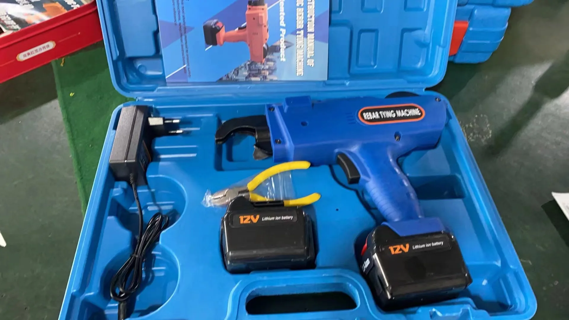 Portable Automatic Rebar Tying Machine Steel Bar Rebar Wire Tying Machine Light Cordless Rebar Bundle Tying Machine