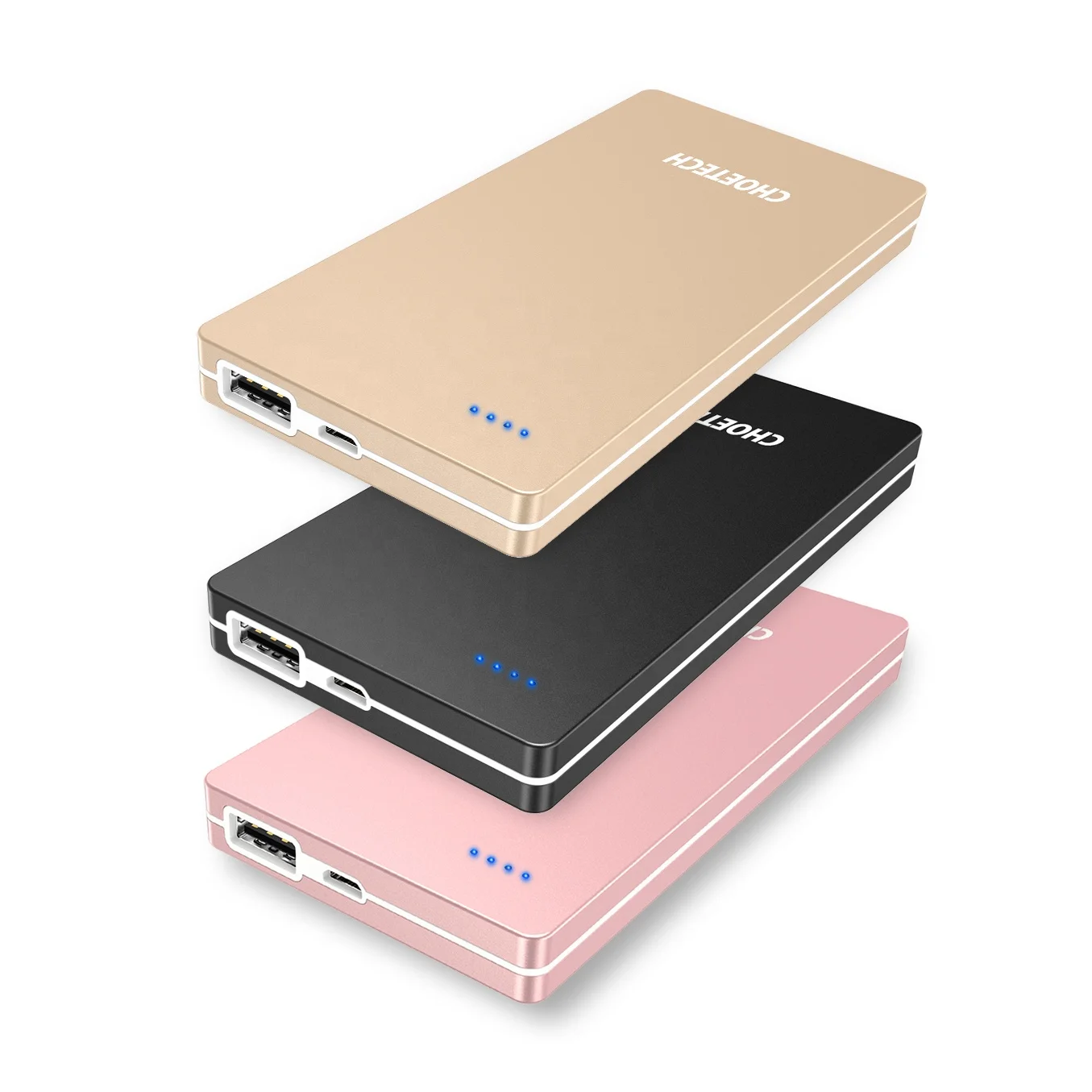 
2020 consumer electronics portable power bank logo slim powerbank 10000 mah with flash light 