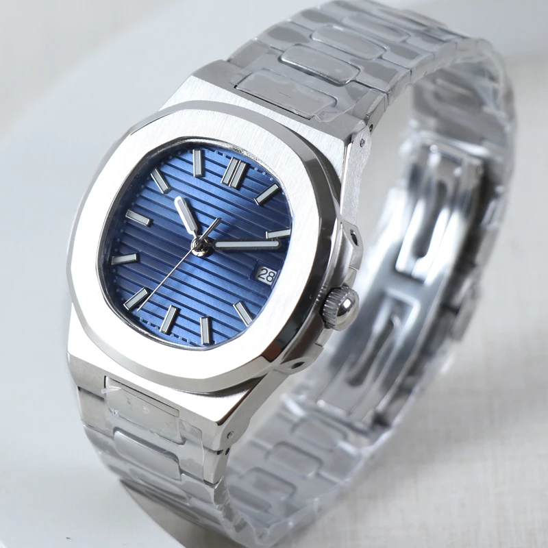 Minutetime No DIY logo Watch Automatic Movement NH35 Watch Mechanical Watches For MEN Luxury Strap NH35 Sterile Dial Waterproof