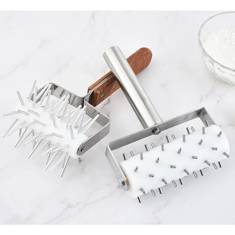 Pizza Tool Pie Pastry Dough Docker Roller Dough Pitter Baking Tool Plastic Roller Docker