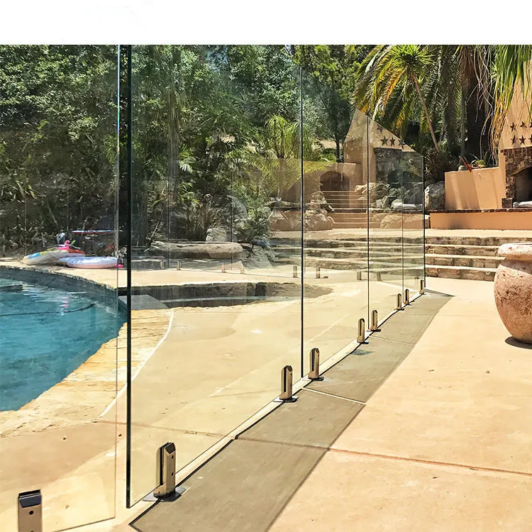 Outdoor Safe Balcony Glass Railing Clamp 10-12Mm Tempered Glass Swimming Pool Fencing Stainless Steel Frameless Glass Spigot