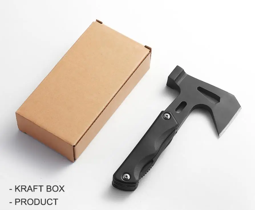 steel camping combination multi function tool claw axe hammer