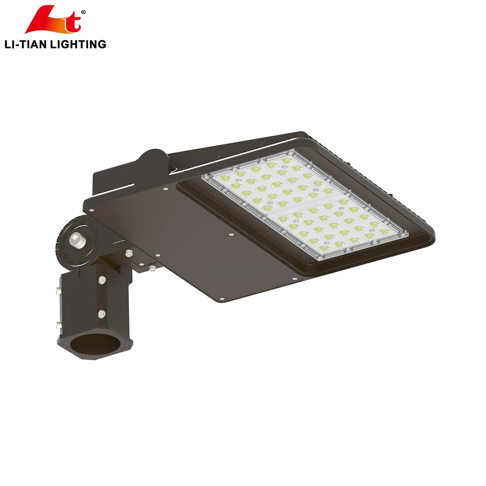 200W LED Shoebox Light Fixture for Area Lighting 150lm 170lm Aluminum Body IP65 Rating for Road Application AC Power Supply