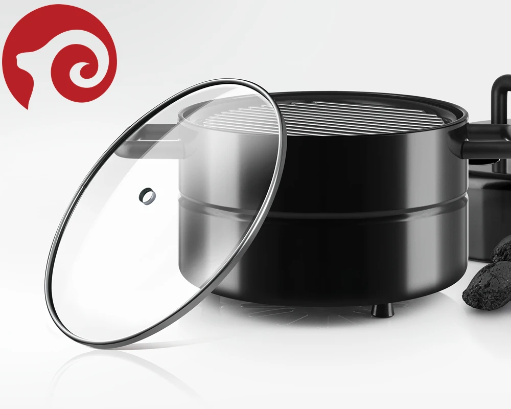 Высококупольная крышка из закаленного стекла типа C толщиной 4 мм/5 мм для электрических напорных плит