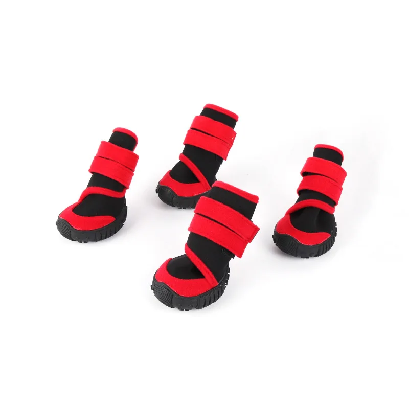 Fashion Colorful Anti-Slip Outdoor Waterproof Large Pet Dog Breathable and comfortable Dog Boots all seasons wear pet dog shoes