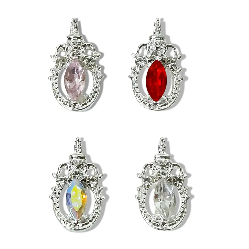 New Sailor Moon nail art accessories featuring Crystal Heart Magic Wand and colorful rhinestone decorations