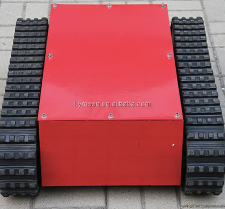 Hot Sale Rubber Track Robot Chassis Snowmobile Rubber Track Chassis Small Electric Rubber Crawler Track Chassis