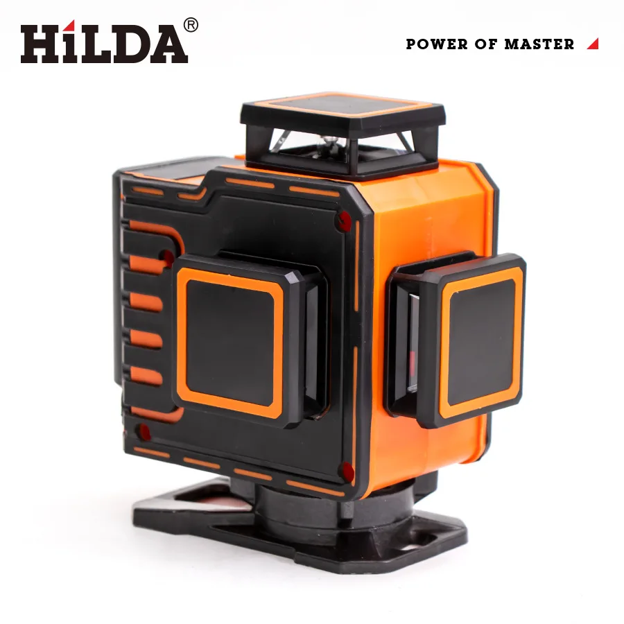 High precision lazer level green beam laser cross 16 line 360 degree self leveling 4d auto rotary construction nivel laser level