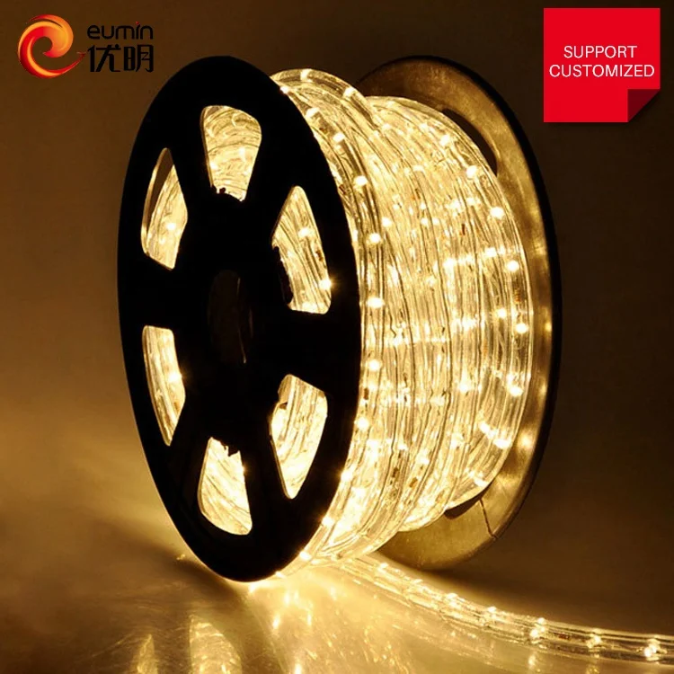  Рождественское украшение 13 мм светодиодная веревка высокой яркости