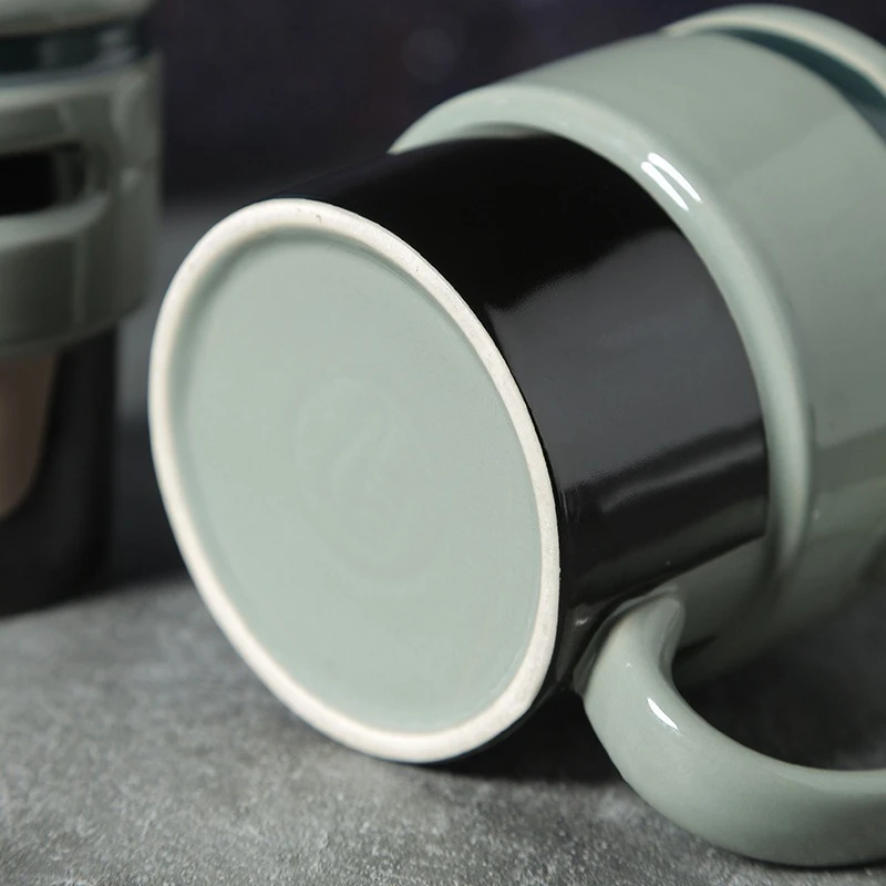 Cross border Police Mug Creative Ceramic Water Cup Masked Superman High Beauty Cartoon Science Fiction Style Coffee Cup