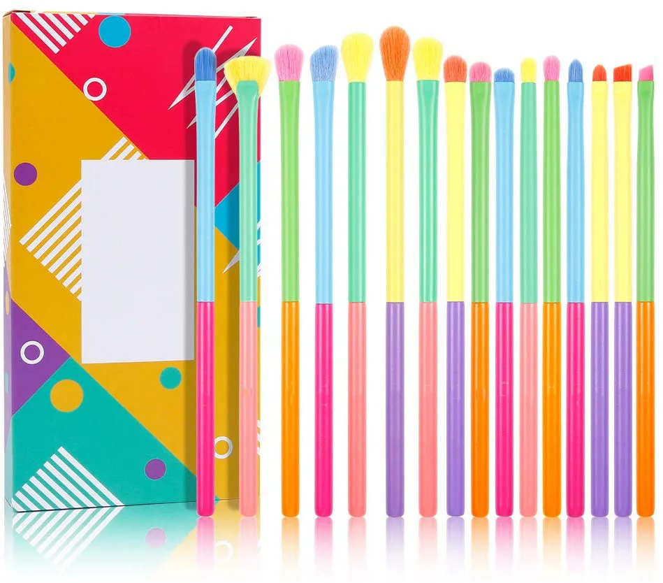 Professional Custom Logo 17pcs Makeup Brush Set Private Label Cute Face Eye Brush Set