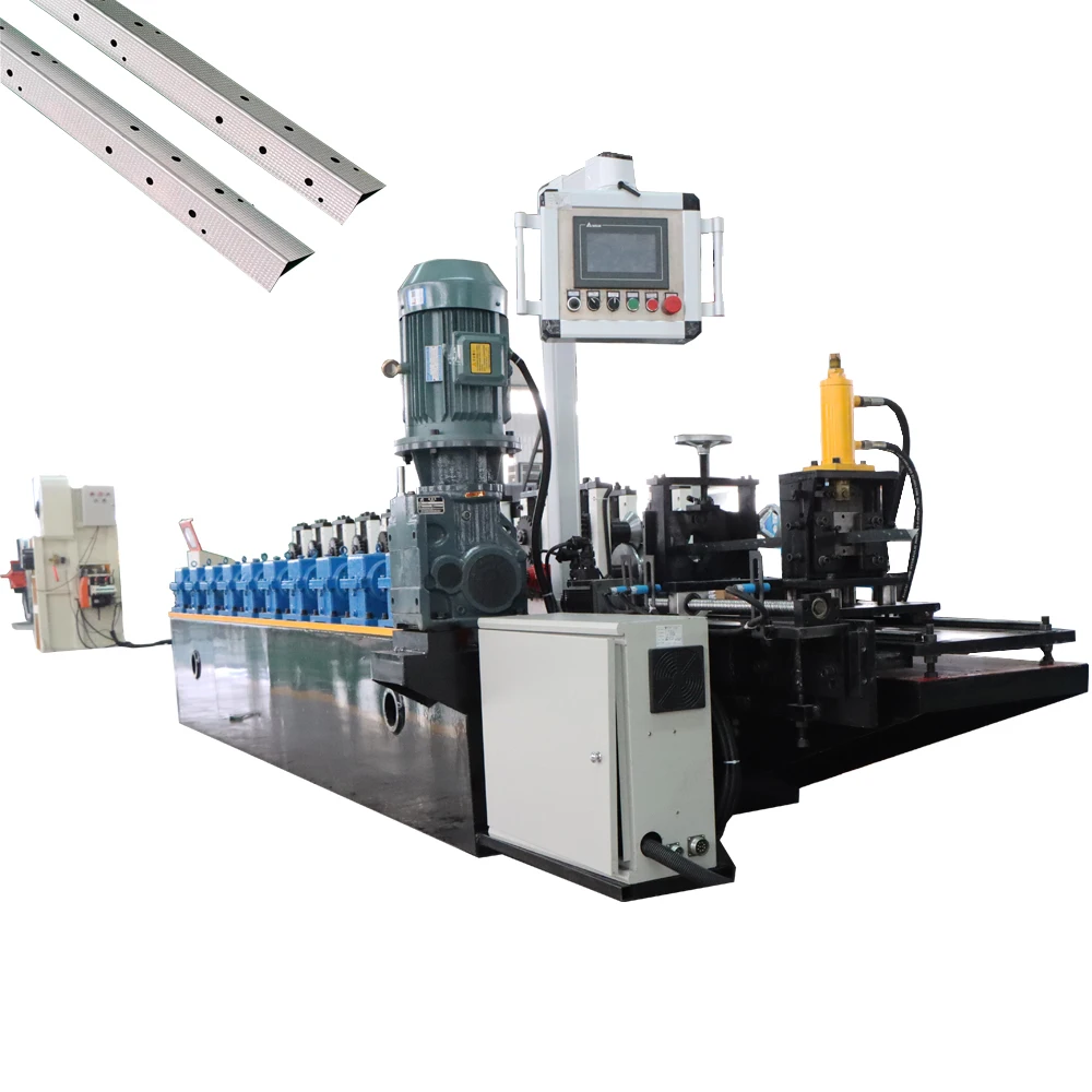 V Light Steel Keel Forming Machine PLC Control System Angle Iron Making Cutting Machine