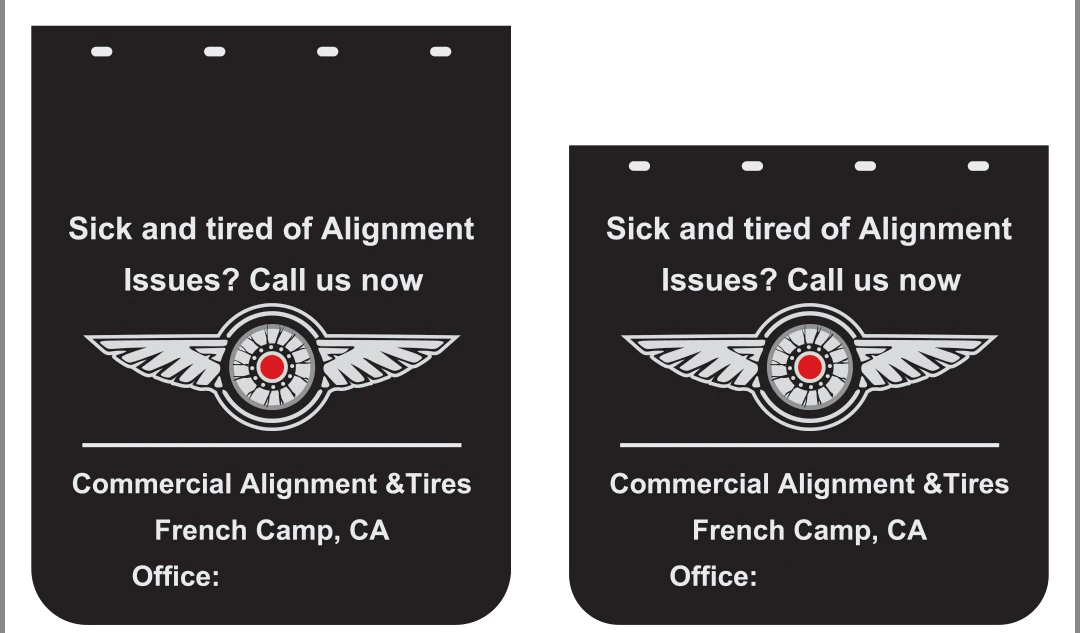 Custom Logo Heavy Duty Accessory Rubber&plastic Material Hot Sale Mud Flap