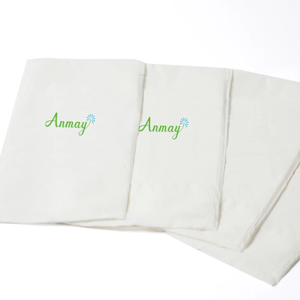 Luxuries Napkins Palm Tree Paper Napkin Manufacturer Logo Printed Serviettes Tissue Golden Personalized Table