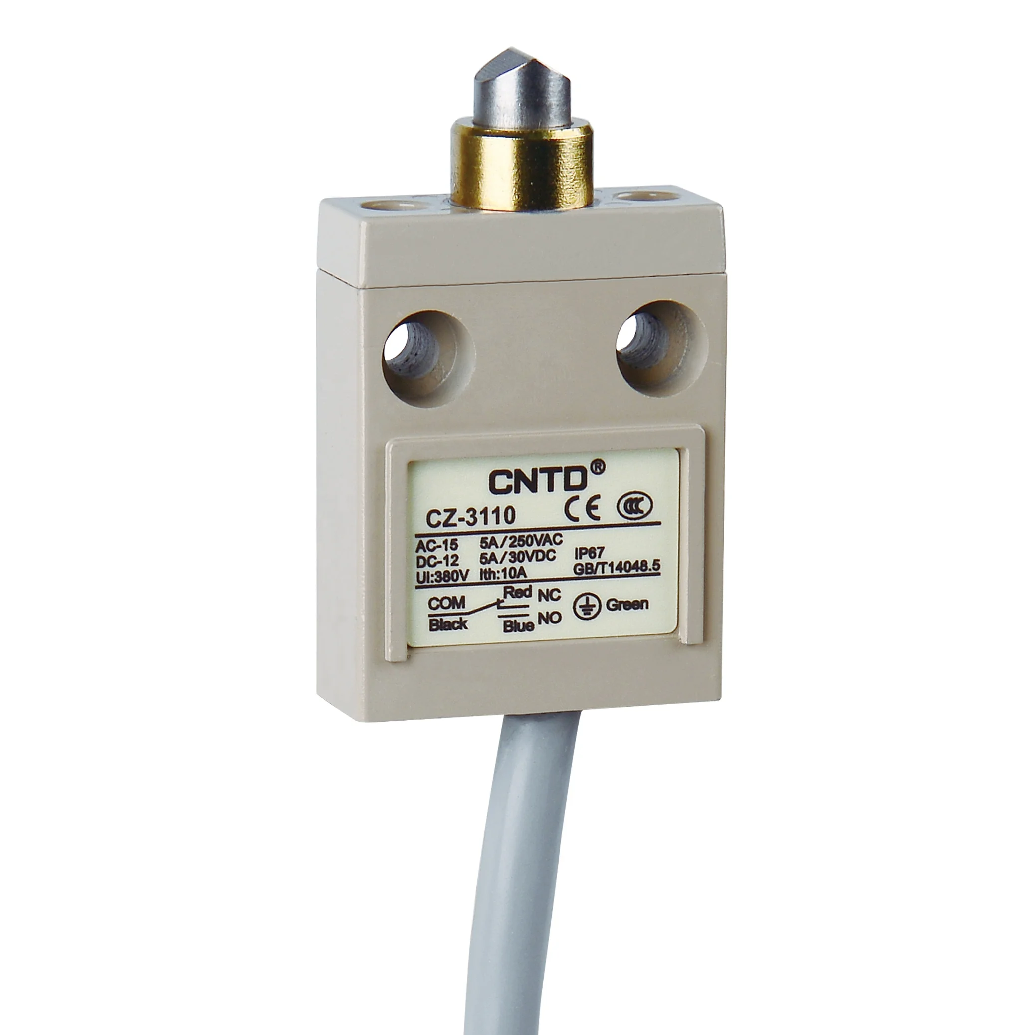 CNTD Various Actuators Waterproof Oilproof IP67 Aluminum Cast Shell 10A 380V Vertical Limit Switch CZ-3107