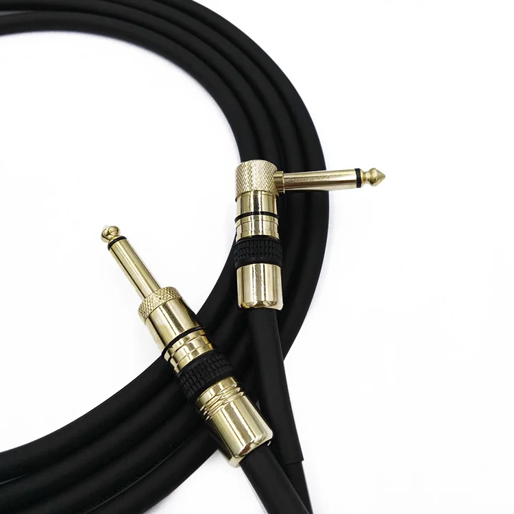 Guitar Instrument Cable 20 Foot, 20ft , Right angle  to Right angle 1/4-Inch TS Guitar Cable