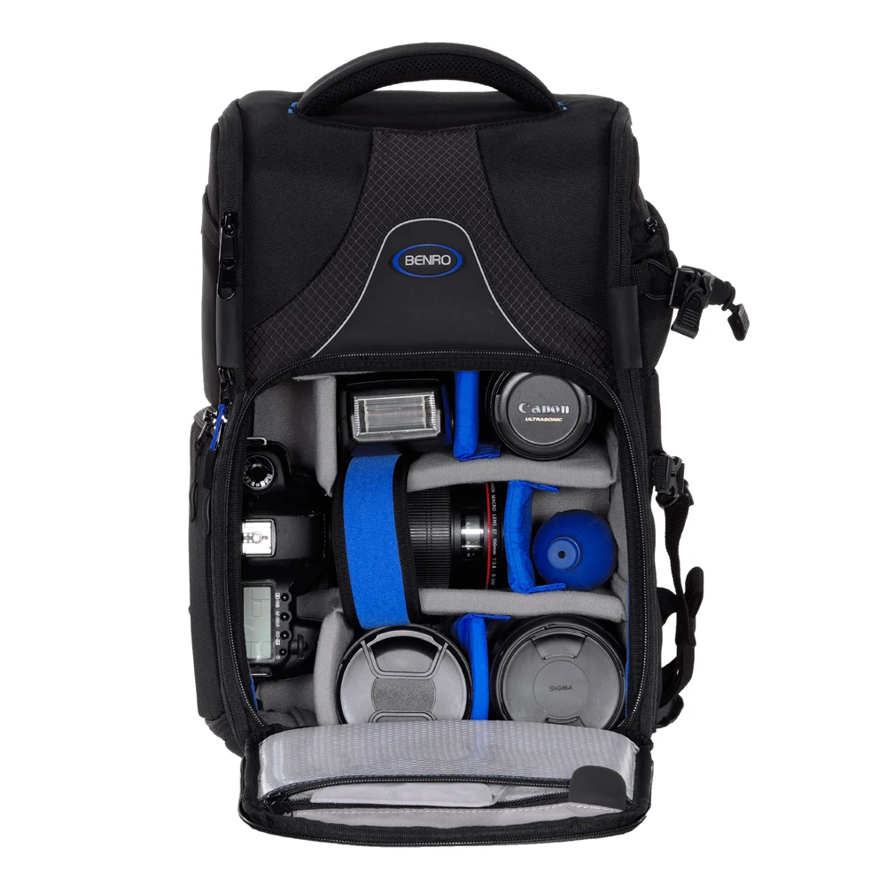 High Density Water-Resistant 600D Polyester Camera Bag Waterproof DSLR Case Backpack with Side Access