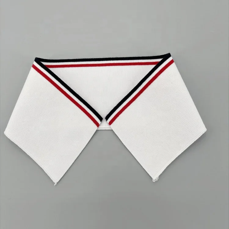 Factory Custom 95% Cotton 5% Spandex Rib Knit Collar Cuff