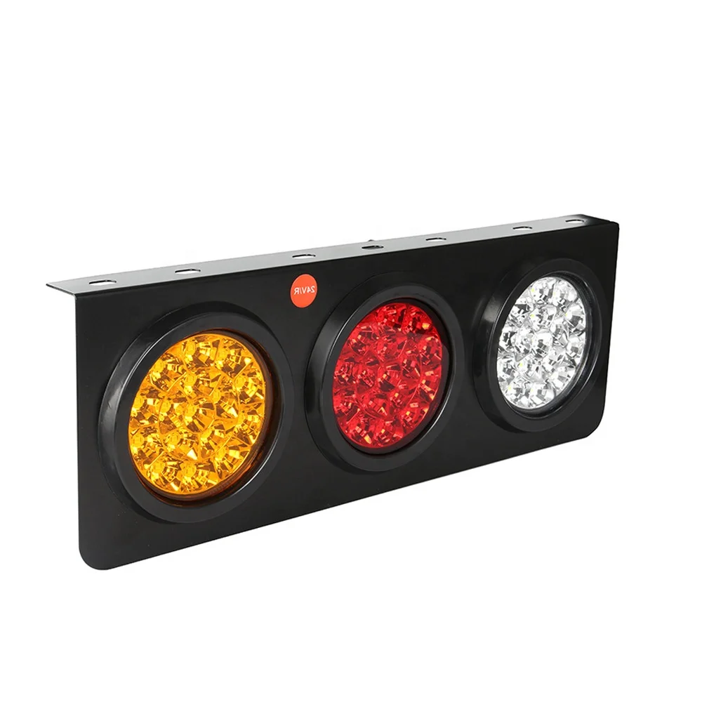 24V Stop Reverse Turn Signal Lights Led Trailer Truck Rear Combination Lamp For Caravan RV Camper Lorry Truck