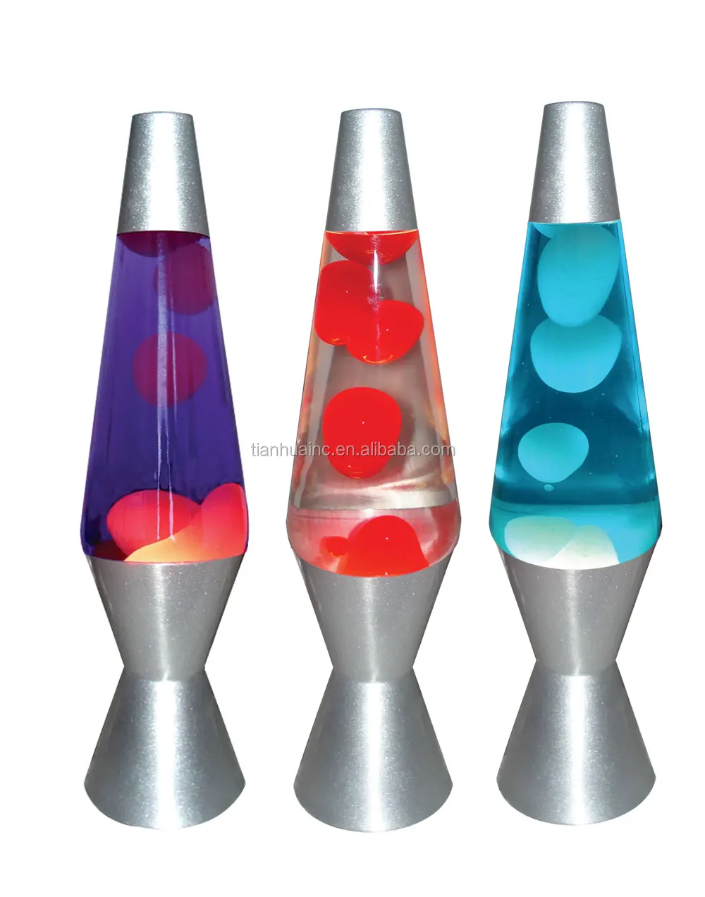 TIANHUA BRAND Christmas Gift Groovy Motion Led Metallic Blue Gold Lava Lamps for sale amazon