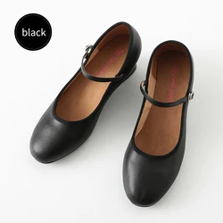 Ting dance black leather character shoes folk grade representative dance shoes famous nationality dance shoes