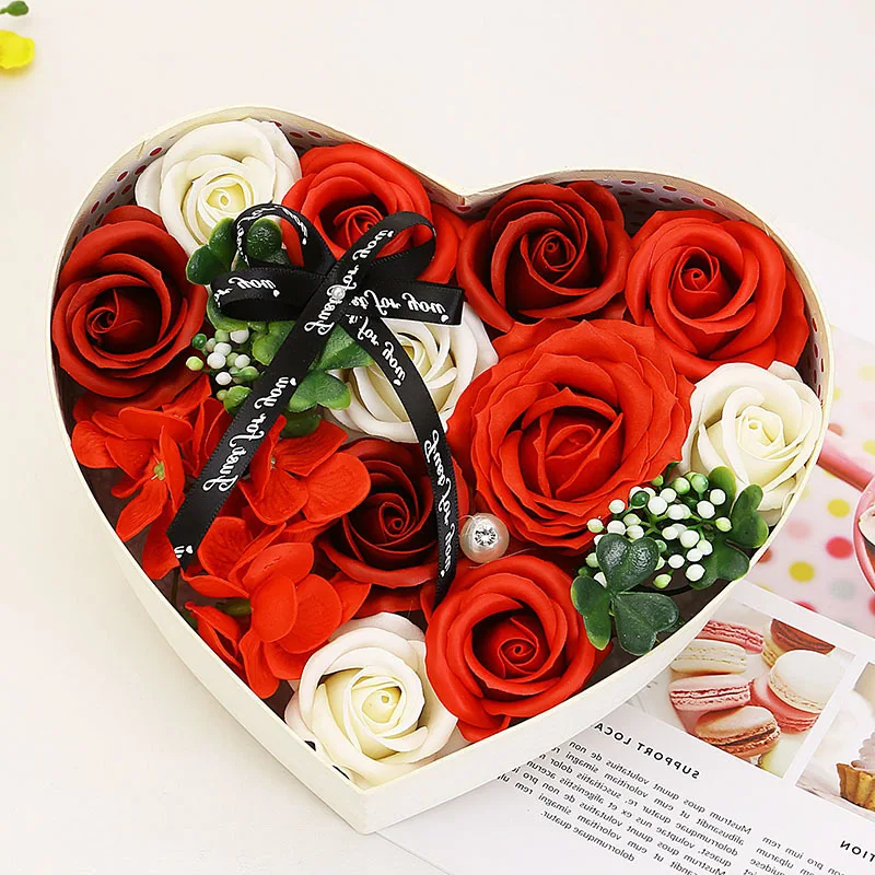 Wholesale Romantic Soap Eternal Flower Forever Preserved Rose Soap Flower Christmas Valentines Day Gifts