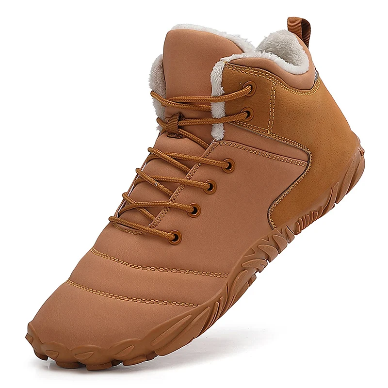 NEW Large Size Wholesale Anti-Slip Snow Boots Men Casual Warming Wear-resistant thick-soled Middle-aged Cotton-padded Shoes