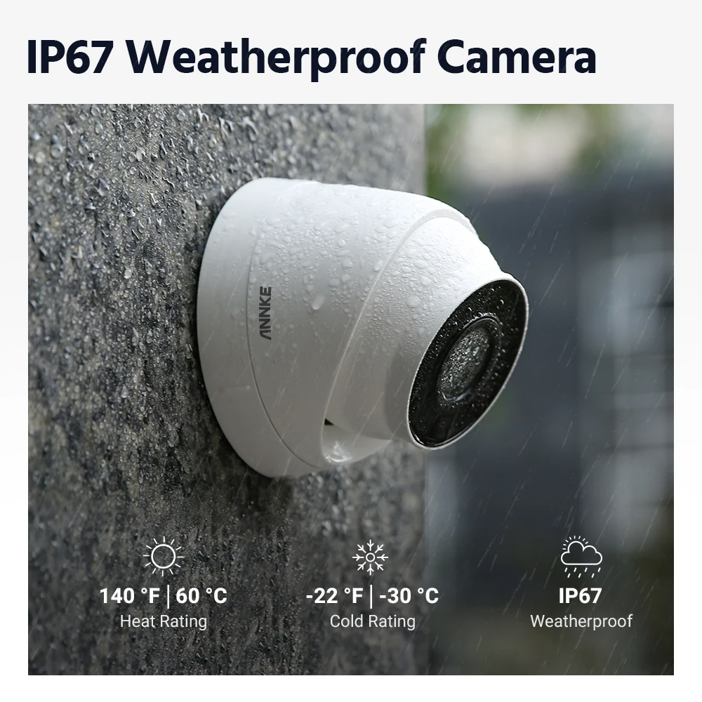 ANNKE 4K со сверхвысоким разрешением Ultra HD Открытый PoE ip-камера безопасности человека и транспортного средства обнаружения EXIR 2 0