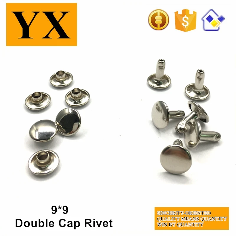 China manufacturer nickel plating metal 9mm rivet stud for leather decorative