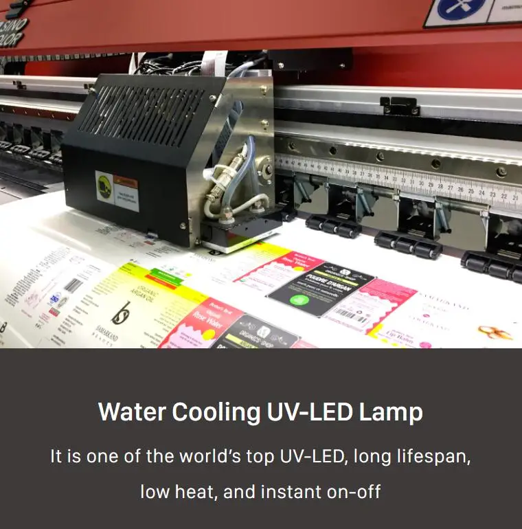 New design i1600-U head 1.8m PET film canvas leather UV -LED amp Water Cooling inkjet digital uv dtf all in one printer