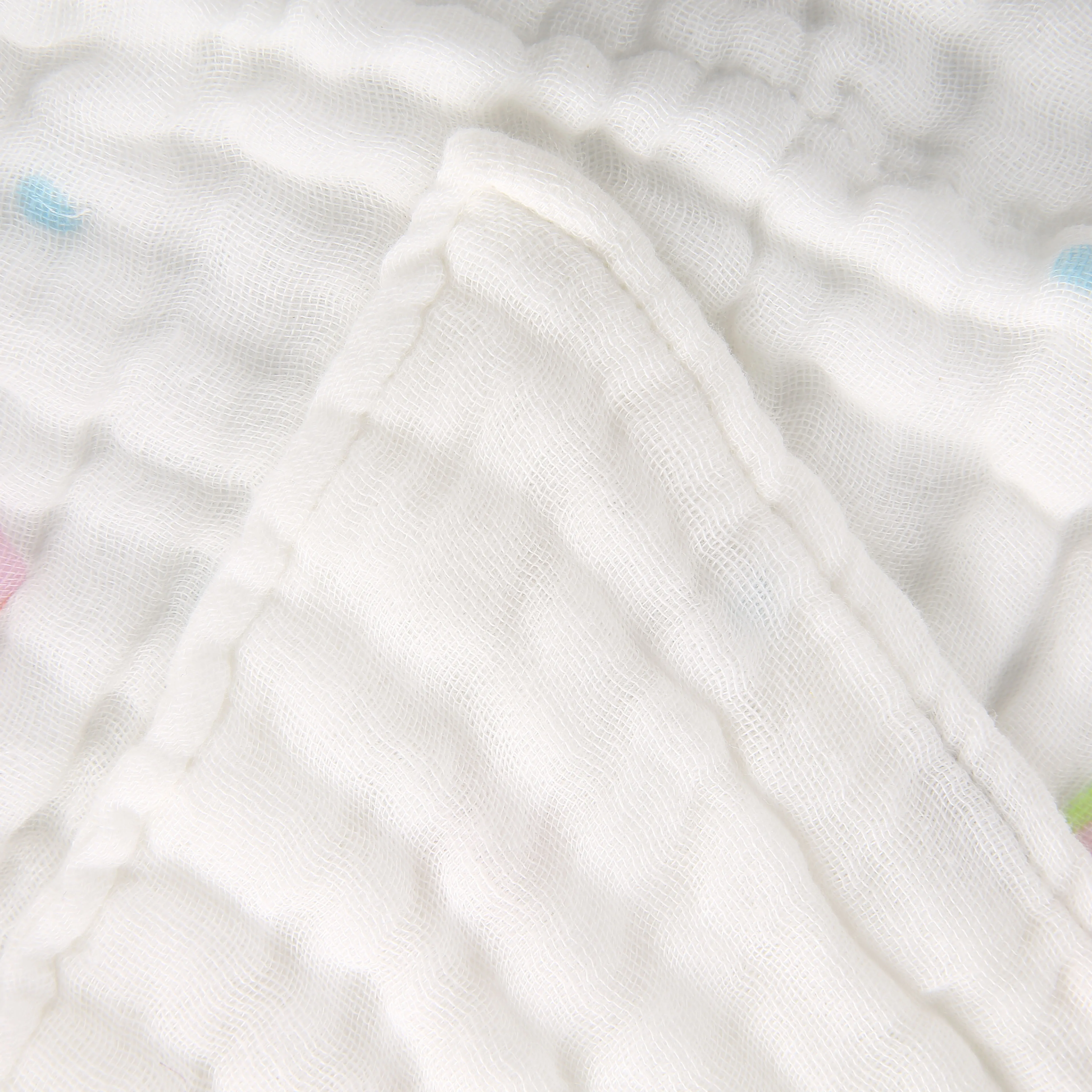 
100% cotton gauze muslin plain dyed baby blanket bib fabrics soft baby blanket fabric soft baby blanket fabric 