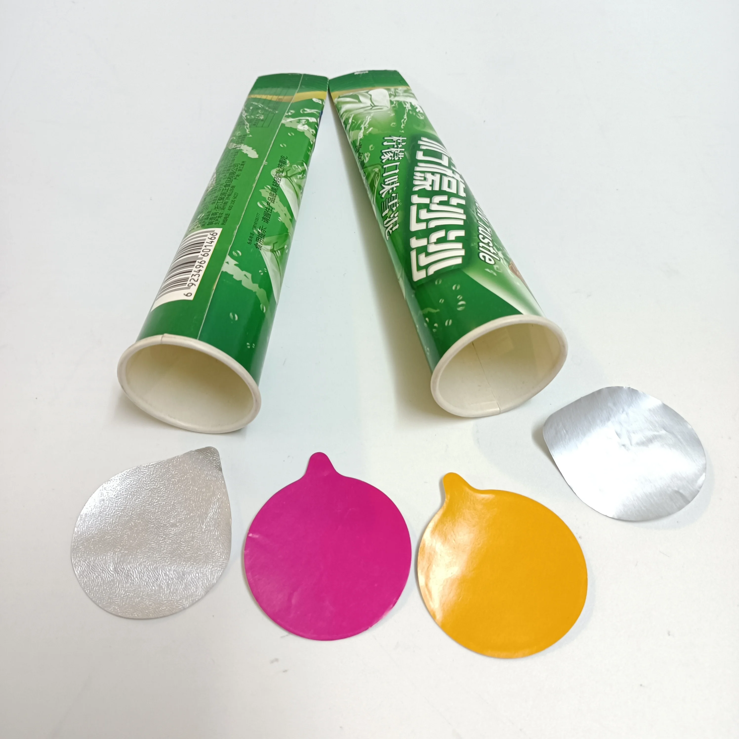 SP862 Calippo PLA Degradable Printed Ice Squeeze Popsicle Tube Paper Cup Ice Cream Lolly Packaging