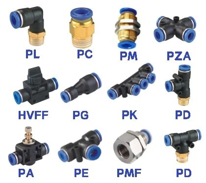 
PY series 3 Way Equal Y-shape Tee Union PlasticTube-to-Tube Adaptor Pneumatic Airtube Pipe Fittings 