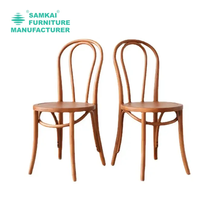 Coffee Chair Restaurant Furniture Cafe Restaurant Thonet Chair Wood Sk-yhy-p001factory Wholesale Classic Solid Modern 10 Pcs