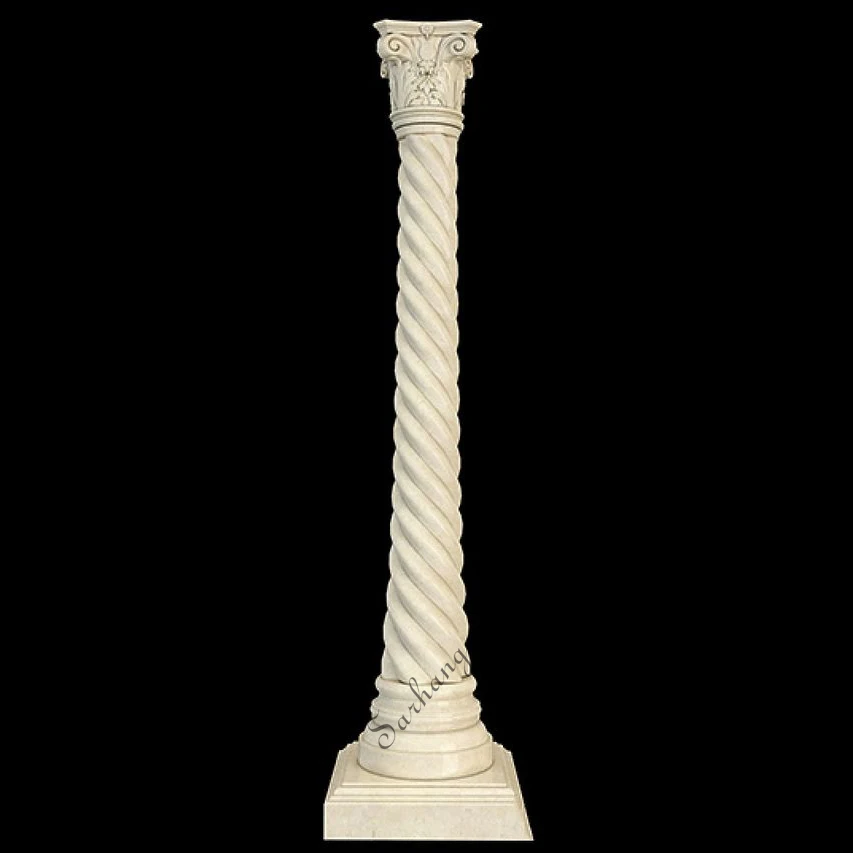The best home decoration square marble roman column for sale