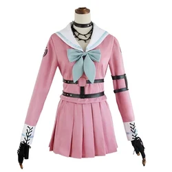 Anime Danganronpa Killing Harmony Iruma Miu Rabbit Halloween Women Cosplay Costume JK School Uniform Sailor Suit