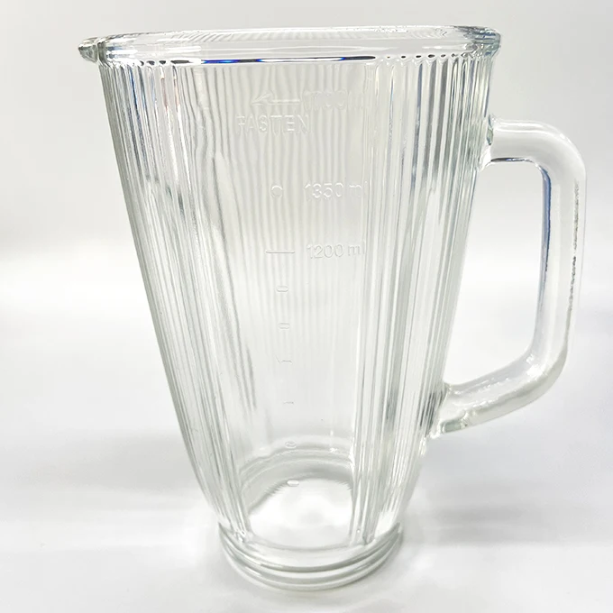 1.7 liter striped blender glass jar Maker Supplier kitchen appliance Parts Blender glass Jug for Panasoni Blender replacement