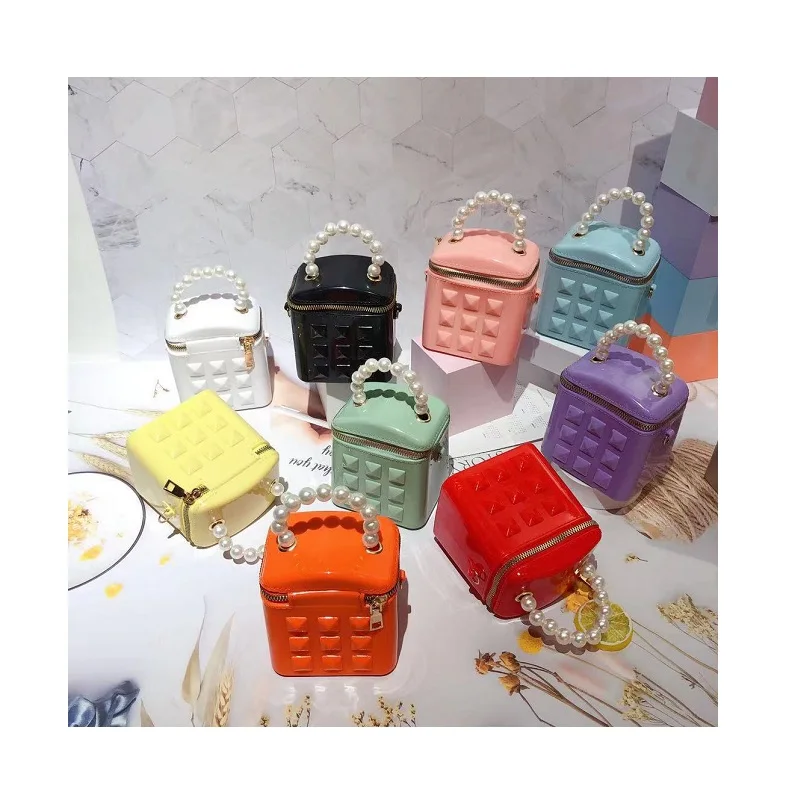 Fashion Waterproof Pvc Small Kid Jelly Candy Bag Designers Girls Mini Purse Kids Handbags