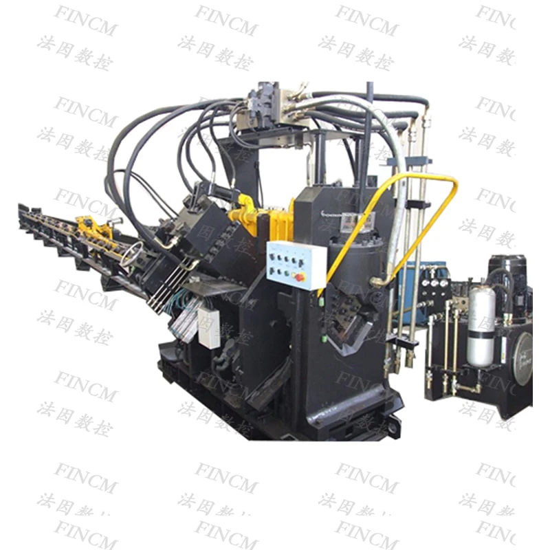 High Voltage Tower Machine FINCM  Communication Tower  CNC   Angle Iron Line Shearing  Punching  Marking Machine