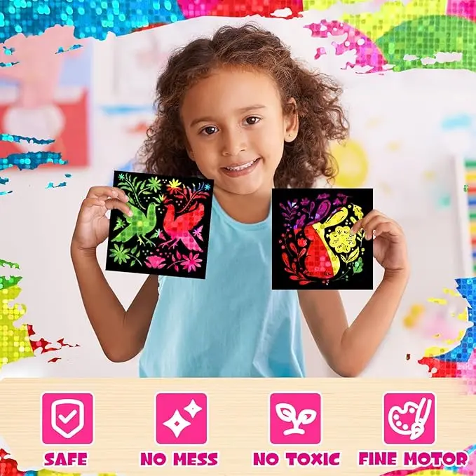 drawing pad for children\nrainbow scratch paper sets\nmagic rainbow scratch paper