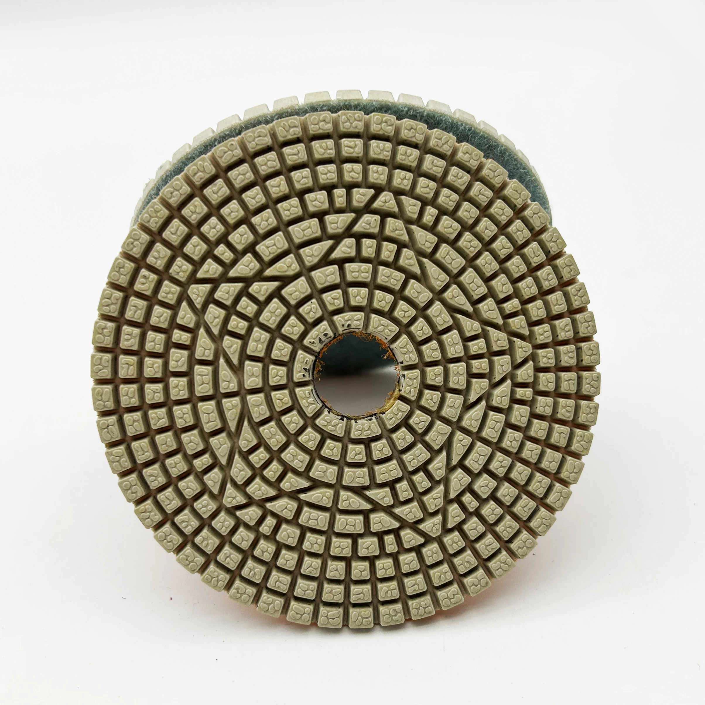 100mm Diamond Polishing Pads 3 Step Hybrid Polish Pad for Granite Quartz Porcelain