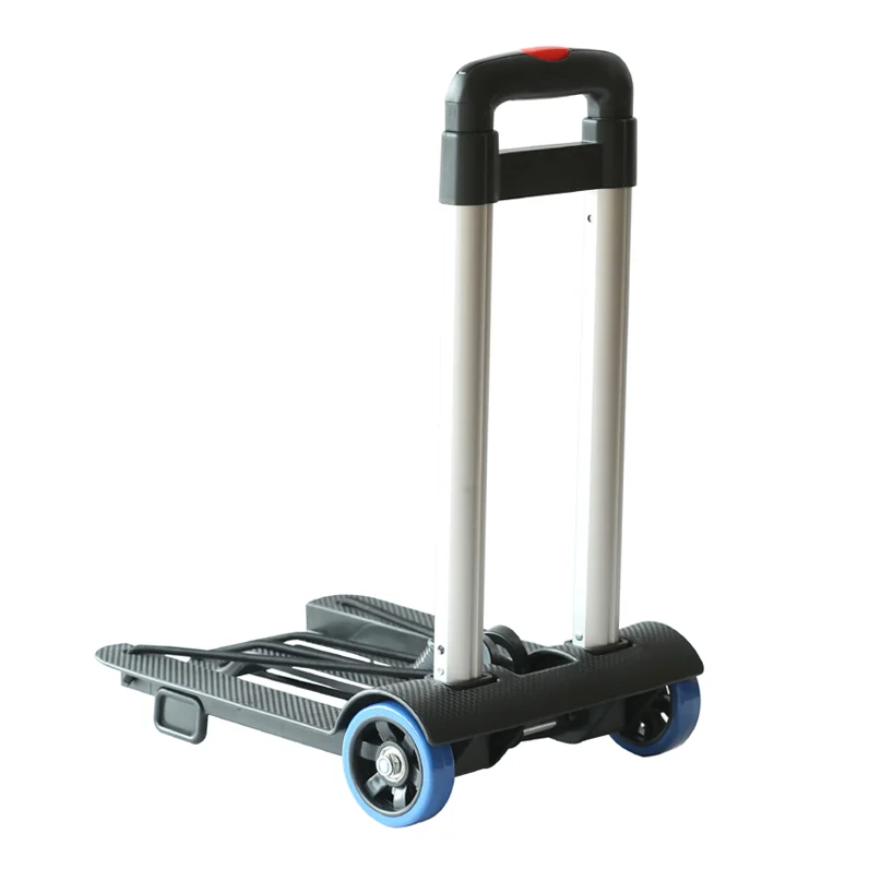 Компактный компактный рекламный алюминиевый складной легкий складной портативный выдвижной багаж ручная тележка грузовик