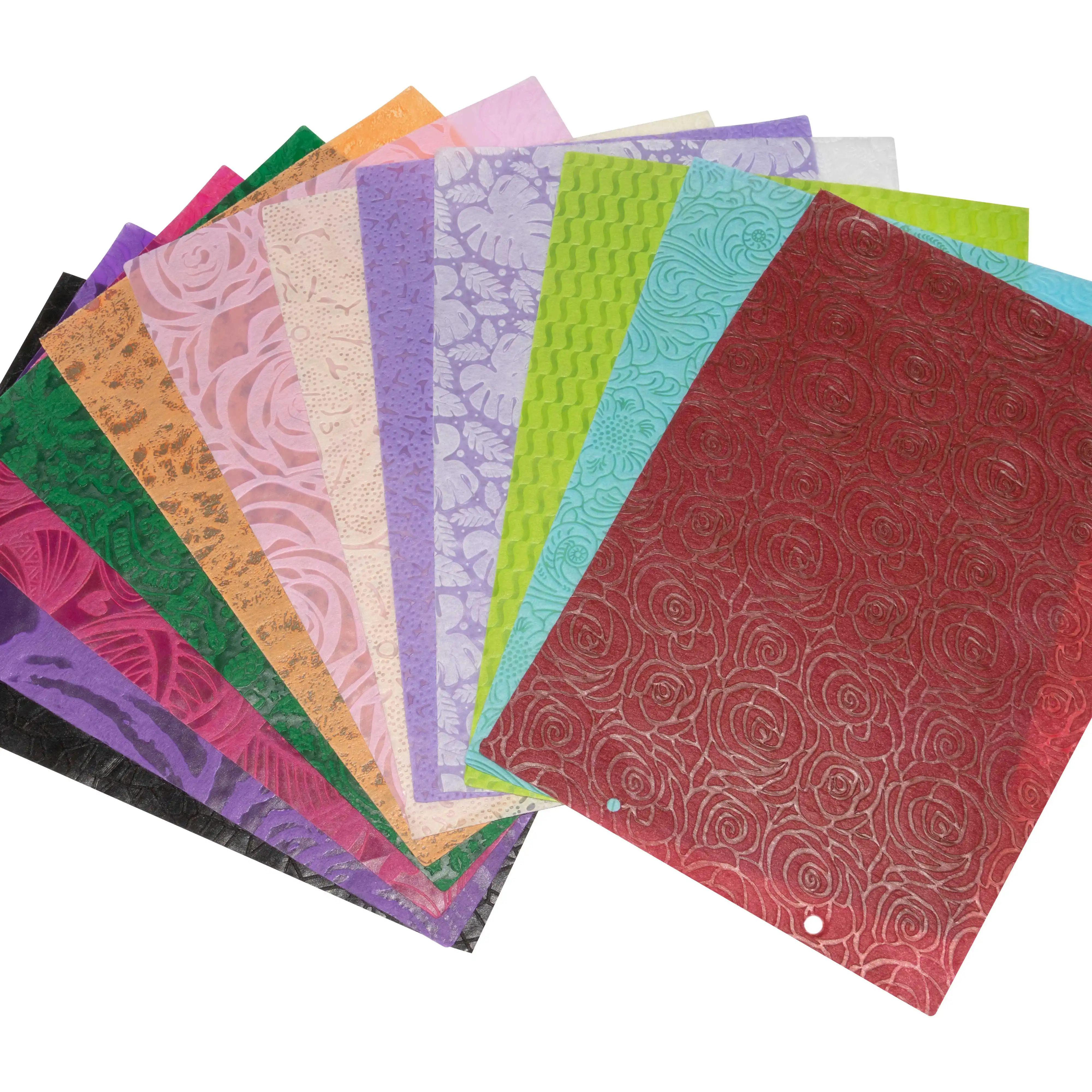 Gift Packing New Design Fabrics Custom Embossed Fabric PP Embossed Nonwoven Fabric