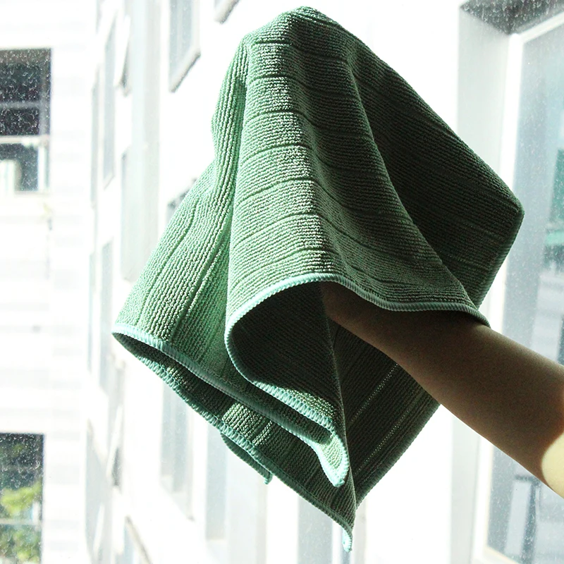 Custom Microfiber Superpol cloth Microfiber Car Cleaning Towel Kitchen Cloth Dish Towel Microfiber Stripes Cleaning Cloth